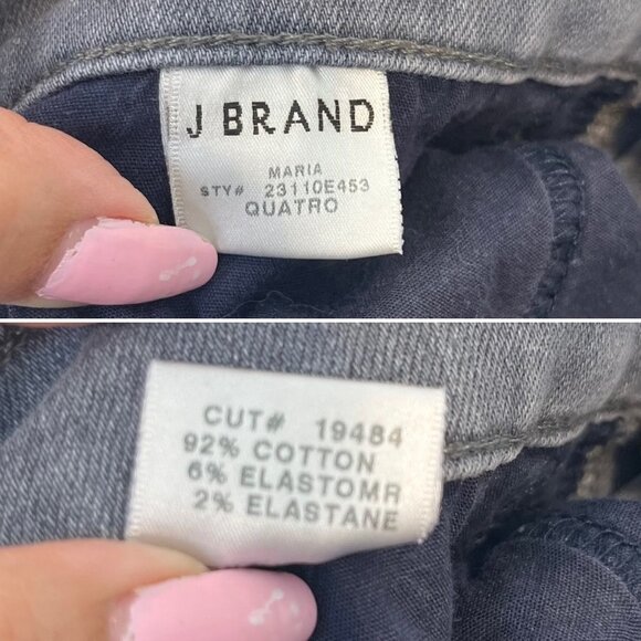 J Brand gray Maria High Waist Skinny jeans Woman denim Size 26 - Picture 10 of 10